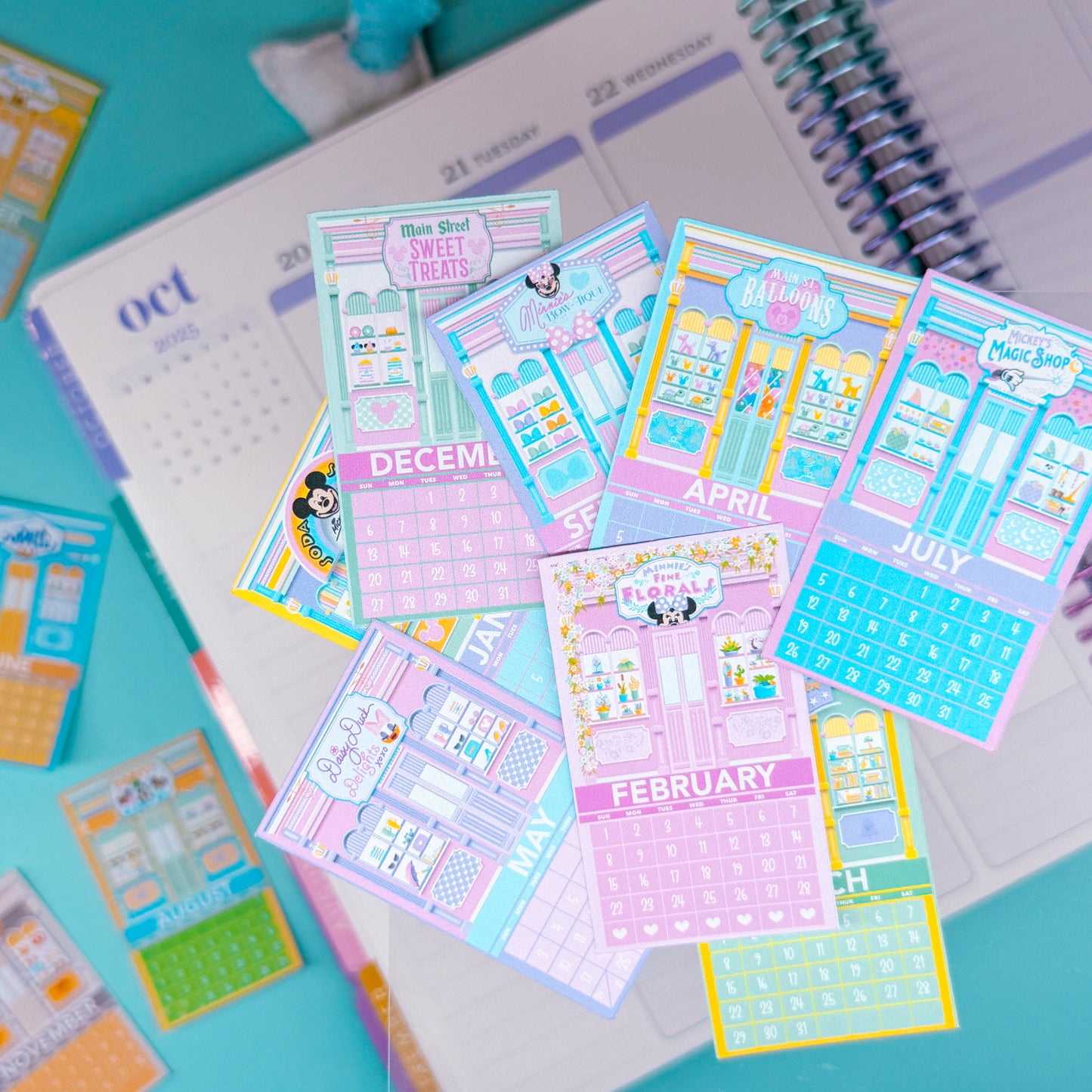 Mini (Itty Bitty) PAPER Journaling Sticker - 2026 Mini Calendar Pack