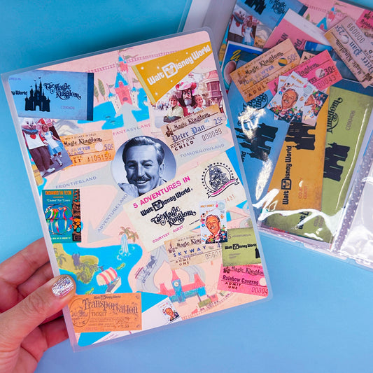 5x7 Sticker / Photo Album - WDW Vintage Photobook