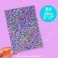 Journaling Paper Sticker - 5x7 Full Page Background Stickers (90's Stationery)