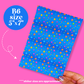 Journaling Paper Sticker - 5x7 Full Page Background Stickers (90's Stationery)