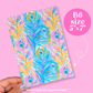 Journaling Paper Sticker - 5x7 Full Page Background Stickers (Preppy Coastal)