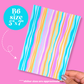 Journaling Paper Sticker - 5x7 Full Page Background Stickers (Preppy Coastal)