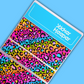 4x6 MEDIUM Sticker Storage Book - Sticker Keeper (Blue Leopard)