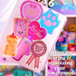 4x6 MEDIUM Sticker Storage Book - Sticker Keeper (Blue Leopard)