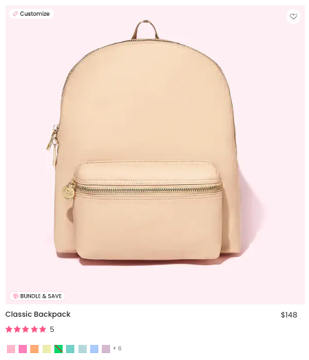 Stoney Clover Lane - Classic Backpack (Sand + OG FABLE Patches STUCK ON)