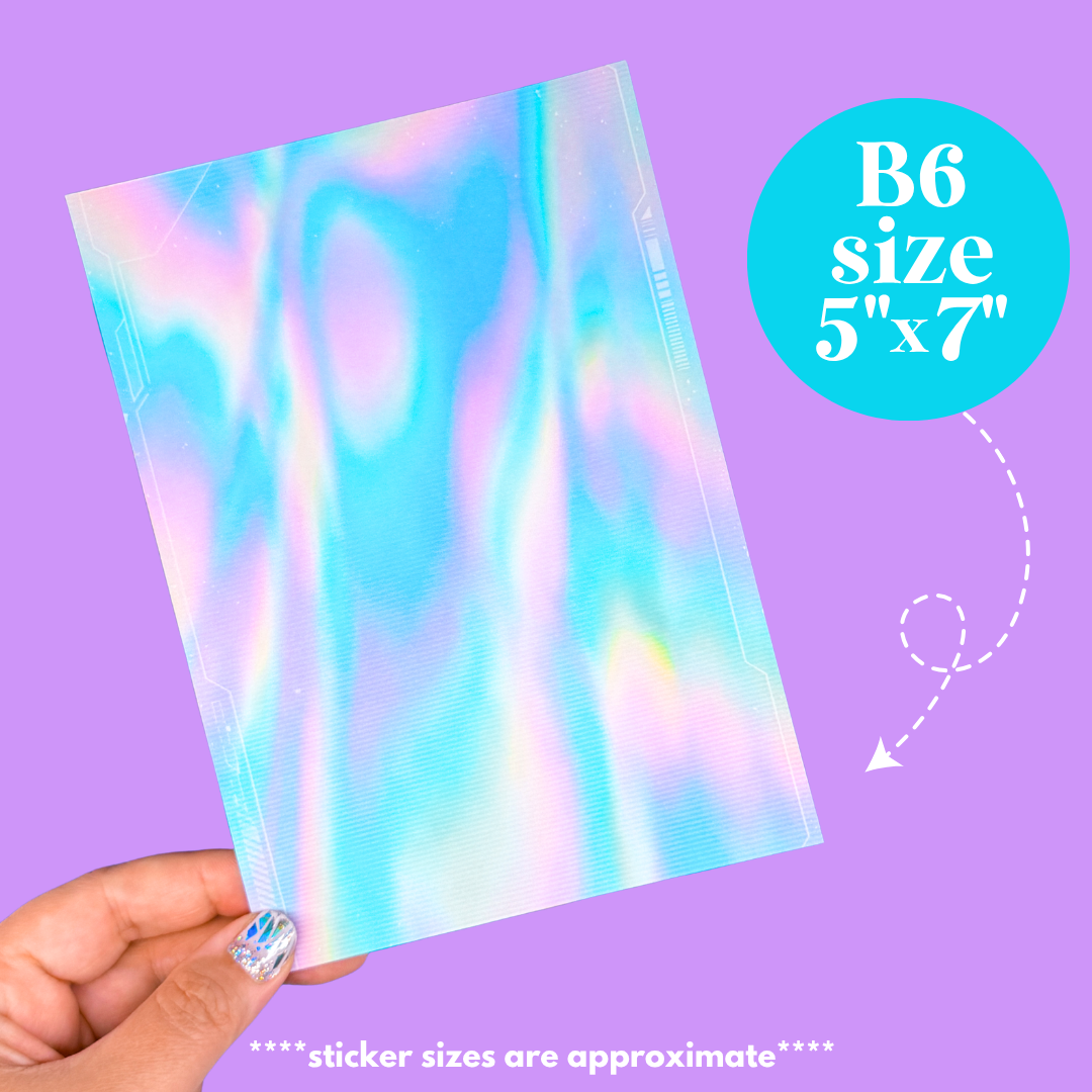 Journaling Paper Sticker - 5x7 Full Page Background Stickers (Nostalgia / Y2K)