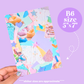 Journaling Paper Sticker - 5x7 Full Page Background Stickers (Nostalgia / Y2K)