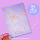 Journaling Paper Sticker - 5x7 Full Page Background Stickers (Pastel Book Covers)