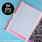 Journaling Paper Sticker - 5x7 Full Page Background Stickers (Composition)