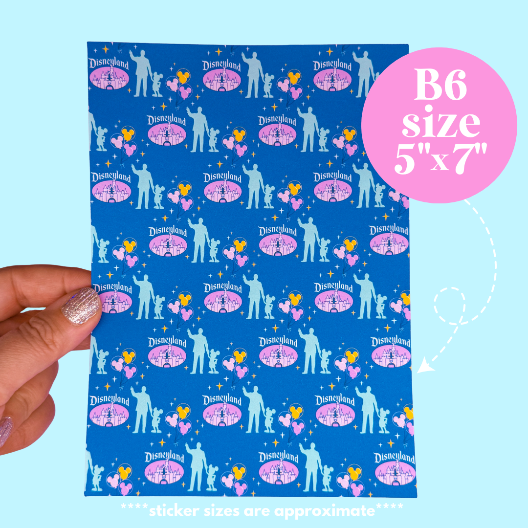 NEW! Journaling Paper Sticker - 5x7 Full Page Background Stickers (DL Patterns)