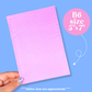 Journaling Paper Sticker - 5x7 Full Page Background Stickers (Bubble Mailers)