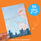 Journaling Paper Sticker - 5x7 Full Page Background Stickers (Travel Papers)