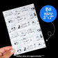 Journaling Paper Sticker - 5x7 Full Page Background Stickers (Magic Mouse Comics)