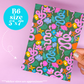 Journaling Paper Sticker - 5x7 Full Page Background Stickers (Cheery)