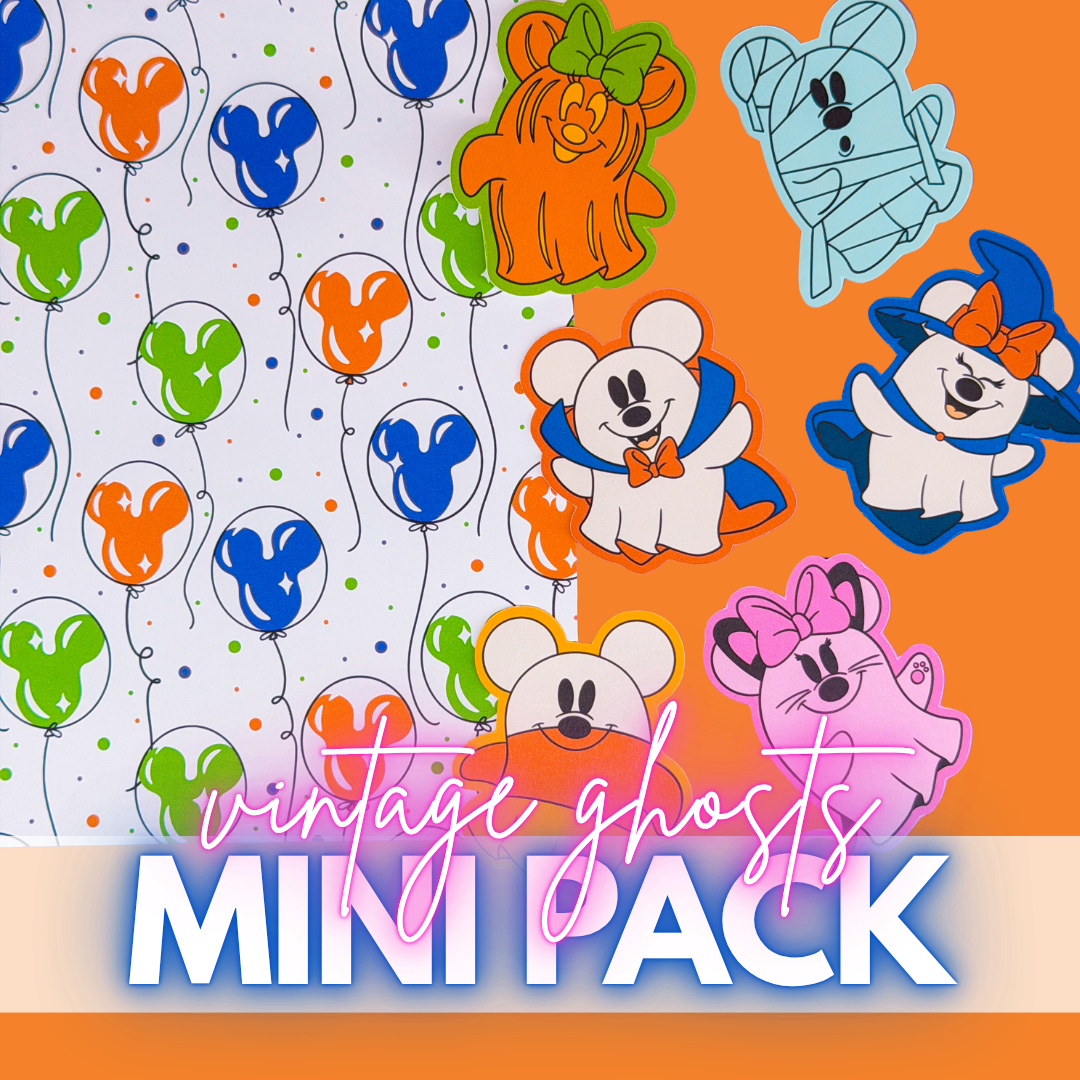 STICKER SCRAP PACK - Vintage Ghosts