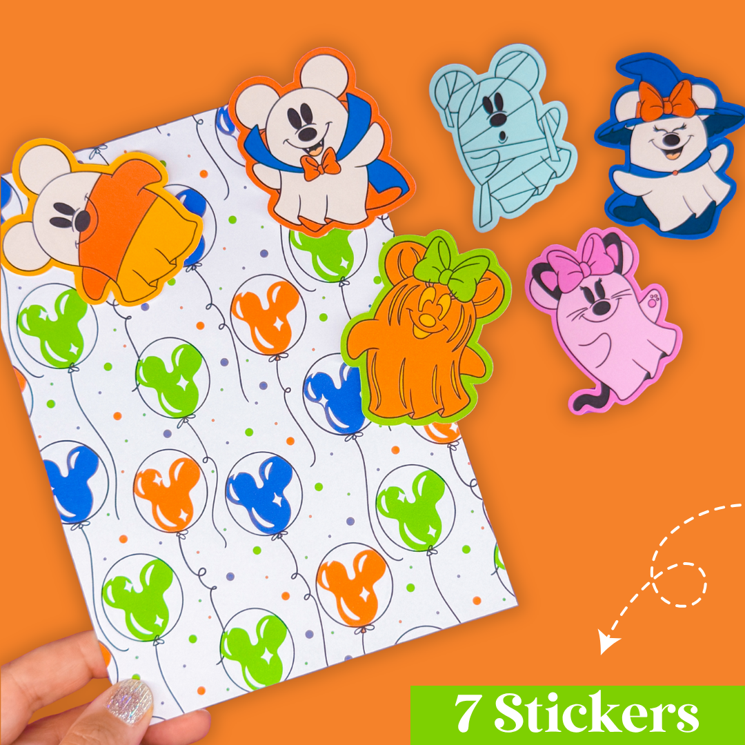 STICKER SCRAP PACK - Vintage Ghosts