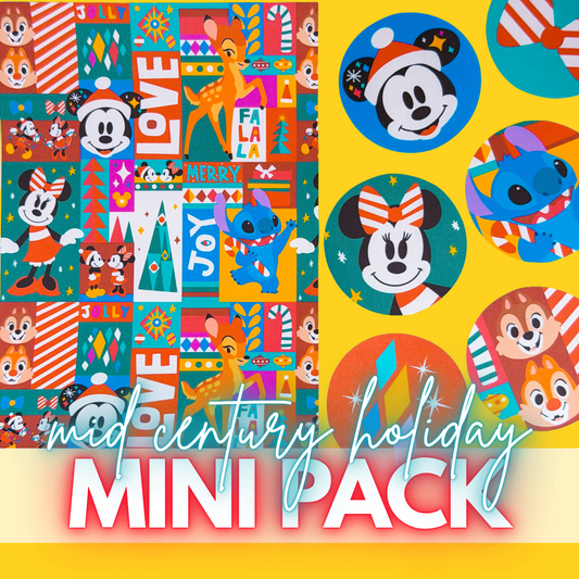 STICKER SCRAP PACK - Mid Century Holiday