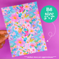 Journaling Paper Sticker - 5x7 Full Page Background Stickers (Florals)