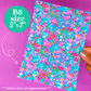 Journaling Paper Sticker - 5x7 Full Page Background Stickers (Florals)