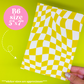 Journaling Paper Sticker - 5x7 Full Page Background Stickers (GROOVY)
