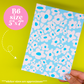 Journaling Paper Sticker - 5x7 Full Page Background Stickers (GROOVY)