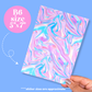 Journaling Paper Sticker - 5x7 Full Page Background Stickers (Pink Iridescent)