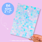 Journaling Paper Sticker - 5x7 Full Page Background Stickers (Pink Iridescent)
