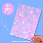 Journaling Paper Sticker - 5x7 Full Page Background Stickers (Pink Iridescent)