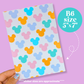Journaling Paper Sticker - 5x7 Full Page Background Stickers (Pastel Magic)