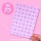 Journaling Paper Sticker - 5x7 Full Page Background Stickers (Pastel Magic)