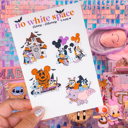 $1 SALE ITEM - CLEAR Waterproof Sticker Sheet - Heeler Holidays