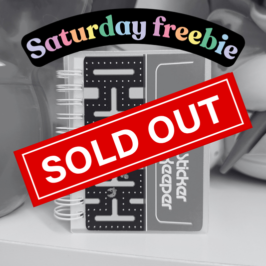 **FREEBIE 1 PER PERSON, PER DAY** SATURDAY, September 19th - 3x4 Reusable Sticker Book