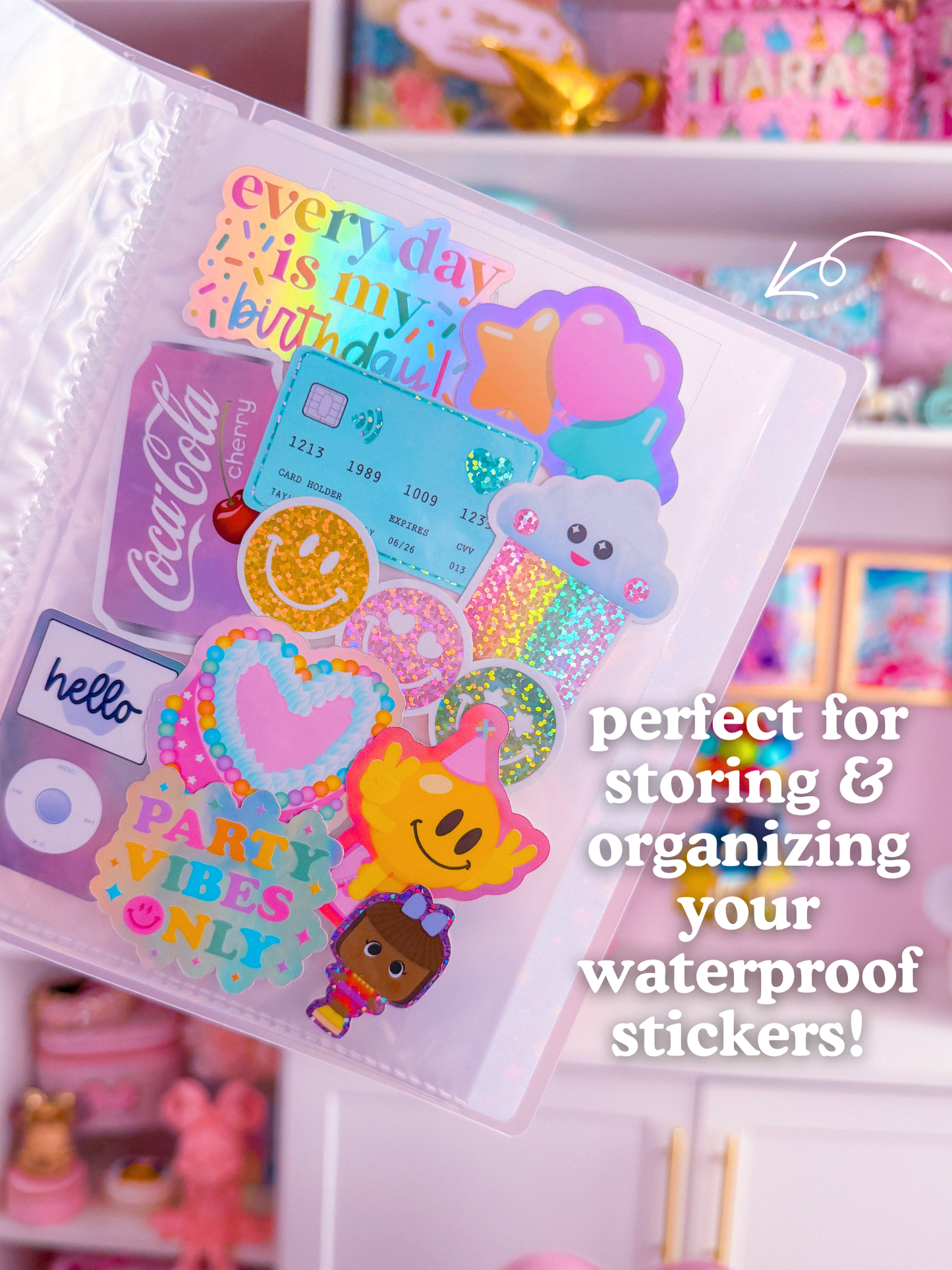 5x7 LARGE Sticker Storage Book - Sticker Keeper