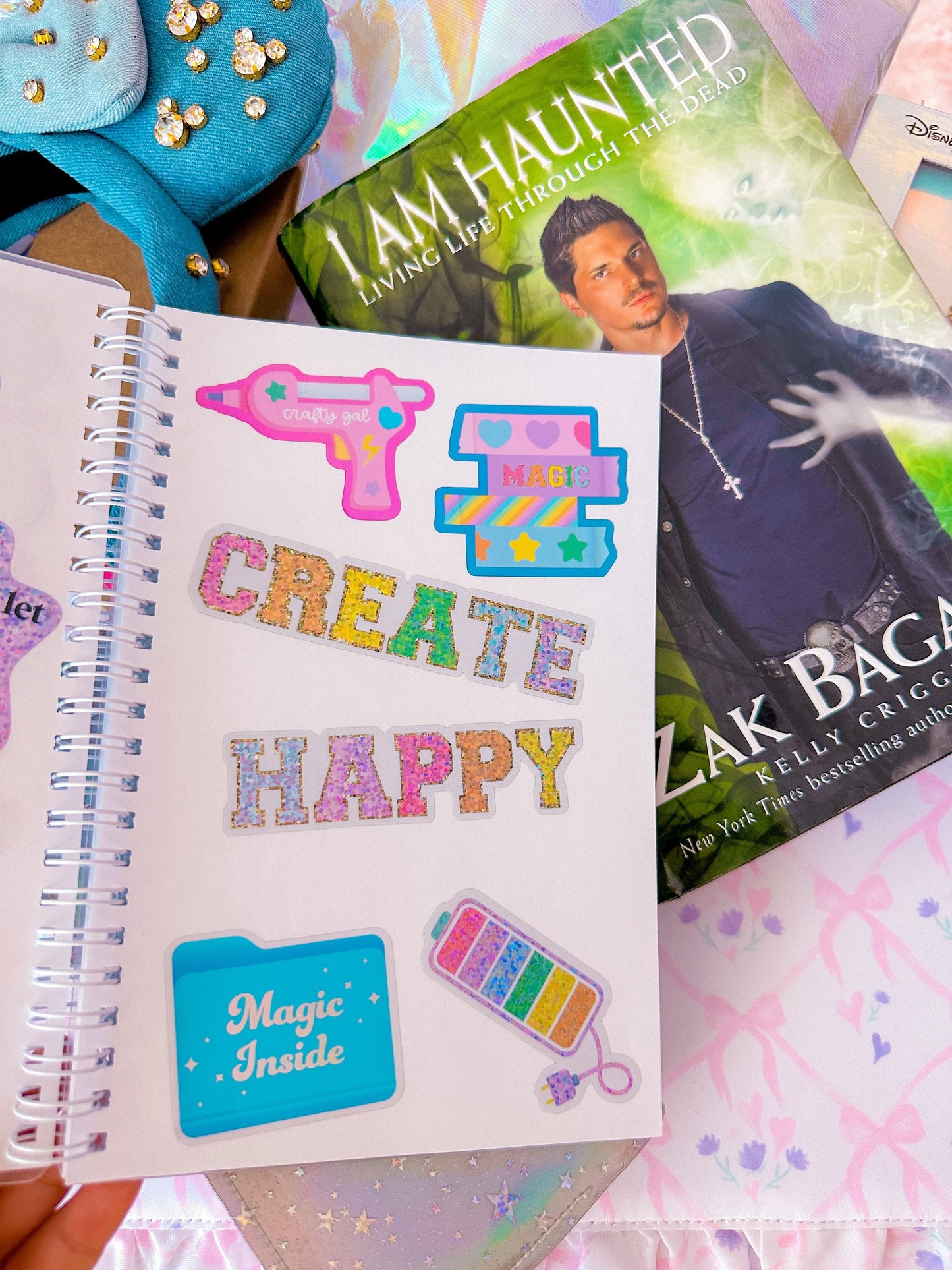 Glitter Waterproof Sticker - HAPPY