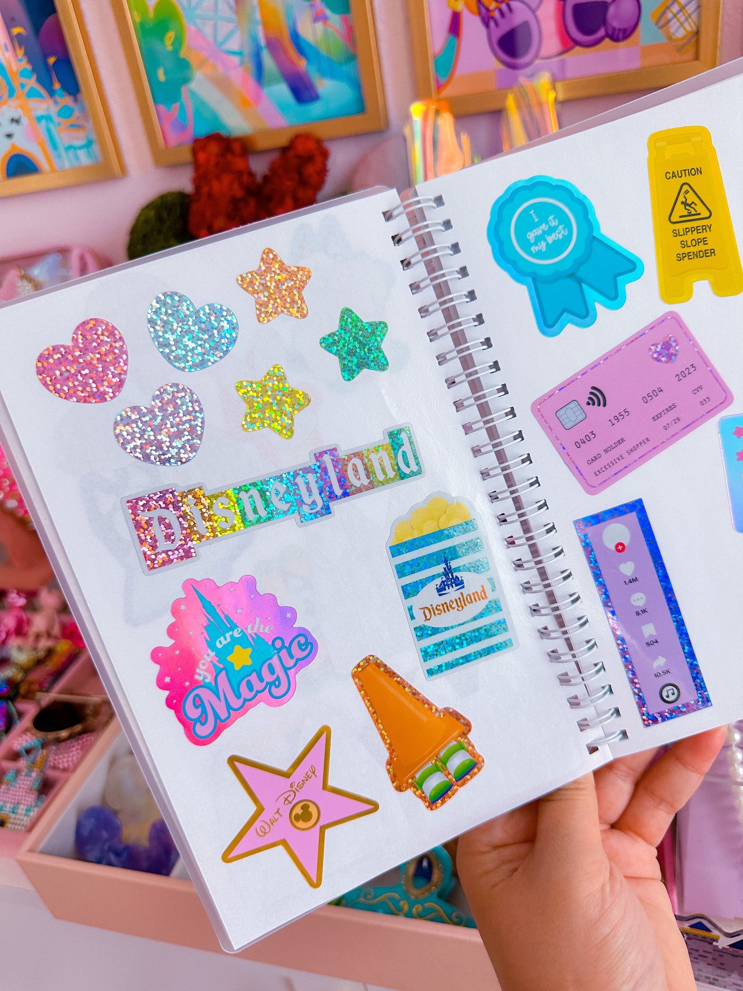 Glitter Waterproof Sticker - SHOP Sign