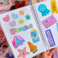 Glitter Waterproof Sticker - Purple Desktop Computer