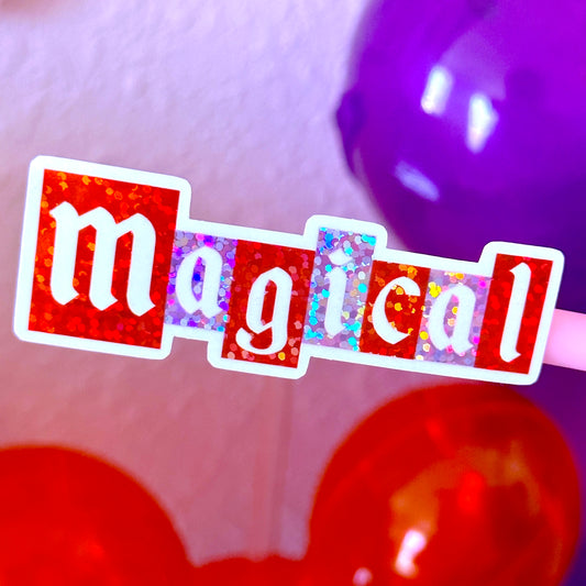 Magical Valentine - Glitter Waterproof Sticker