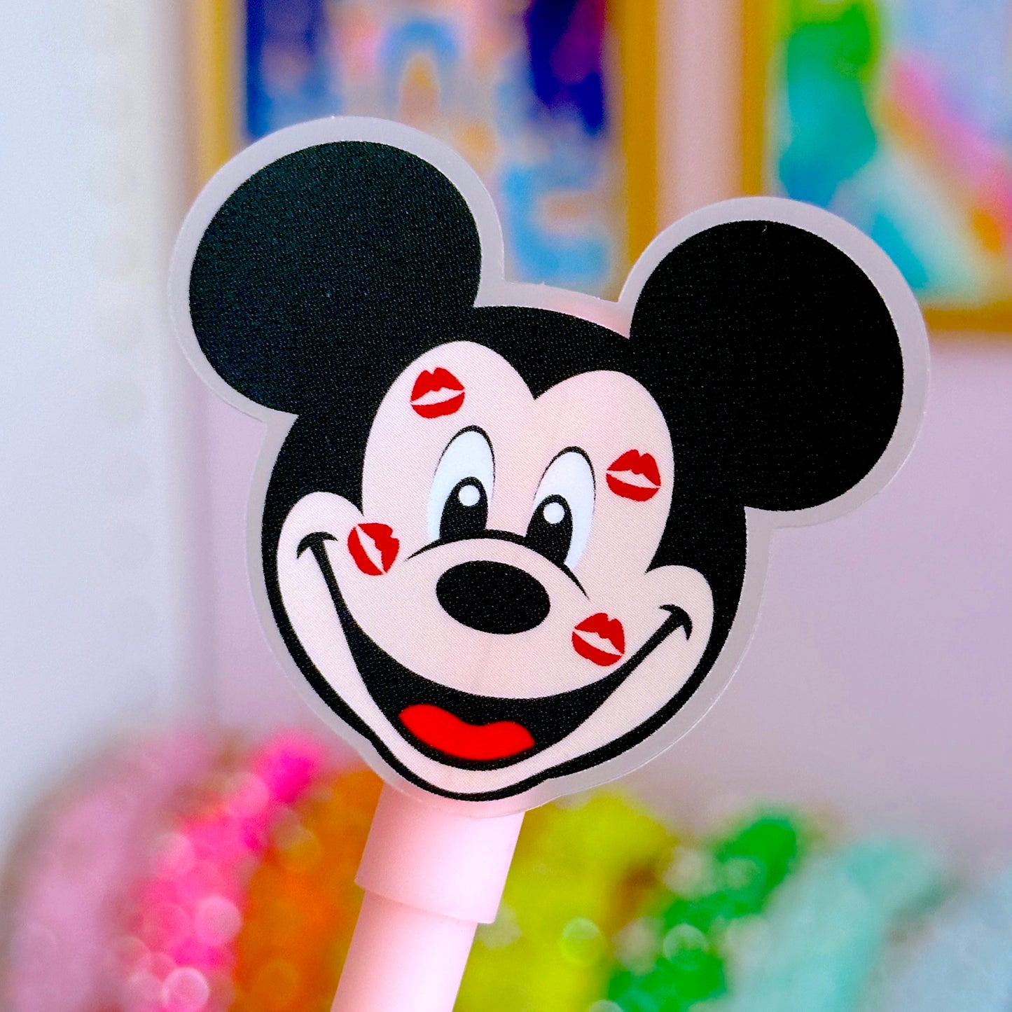 Valentine Mouse - Clear Waterproof Sticker