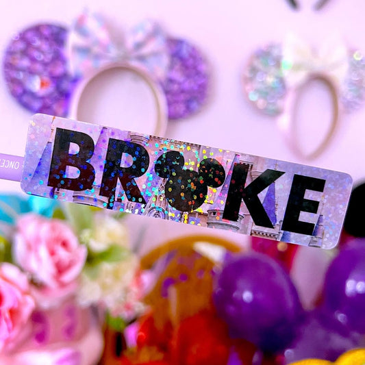 Magically BROKE - Glitter Waterproof Sticker