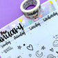 RESTOCKED! 15MM Washi Tape - Days of the Week