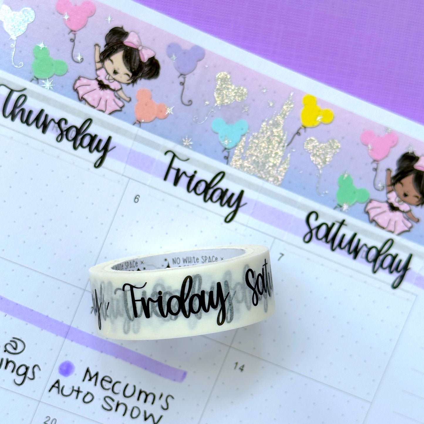 RESTOCKED! 15MM Washi Tape - Days of the Week