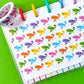$1 DEAL! 15MM Washi Tape - Rainbow Pascals (TANGLED)
