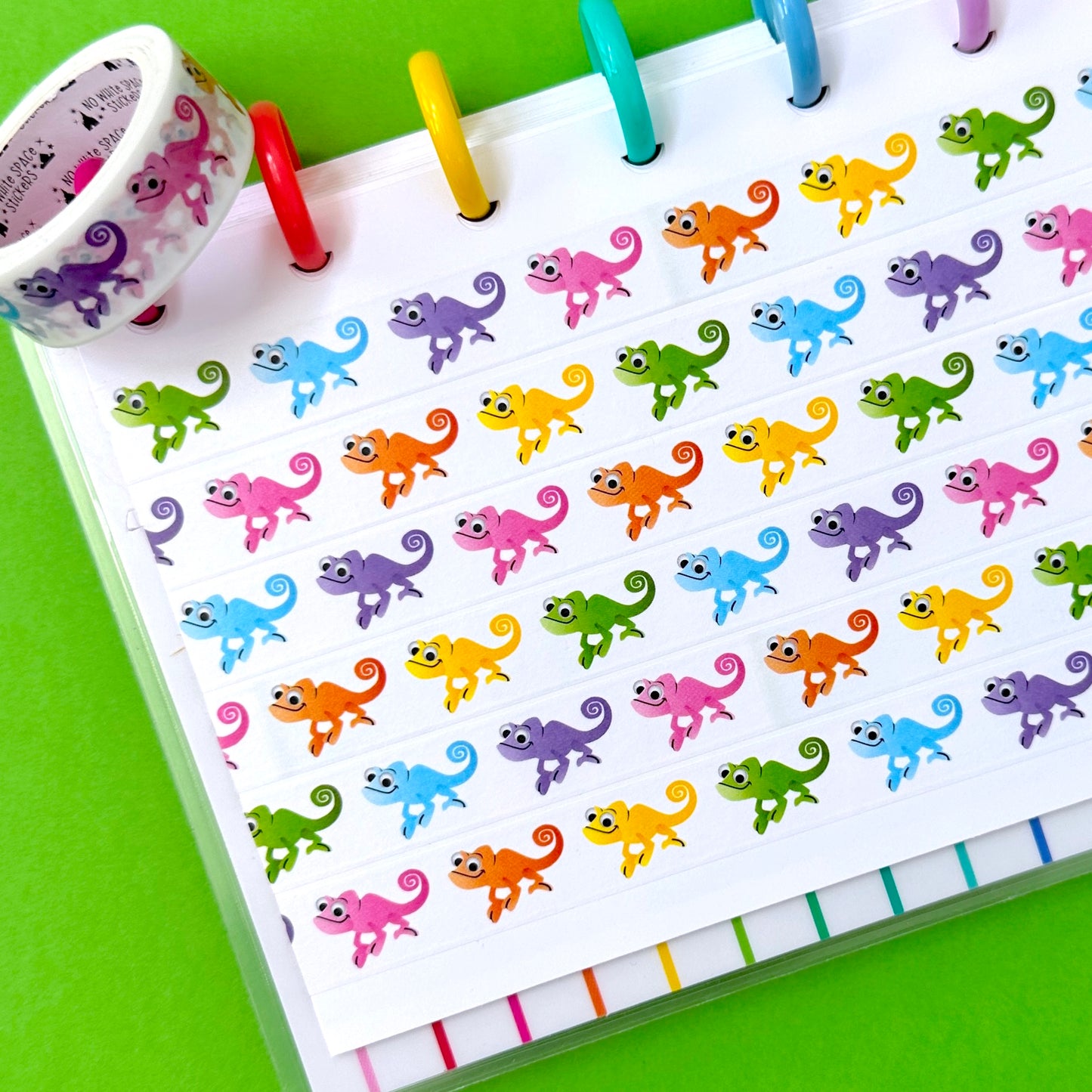 $1 DEAL! 15MM Washi Tape - Rainbow Pascals (TANGLED)
