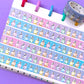 15MM Foiled Washi Tape - Pastel Rainbow Droids