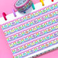 15MM Foiled Washi Tape - Pastel Rainbow Heart Hands