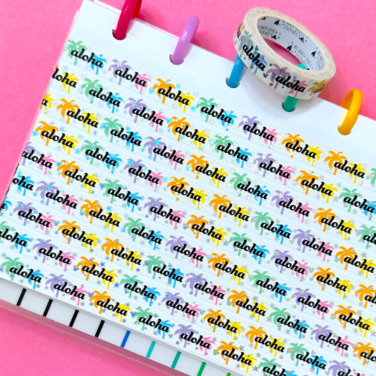 10MM Foiled Washi Tape - Aloha