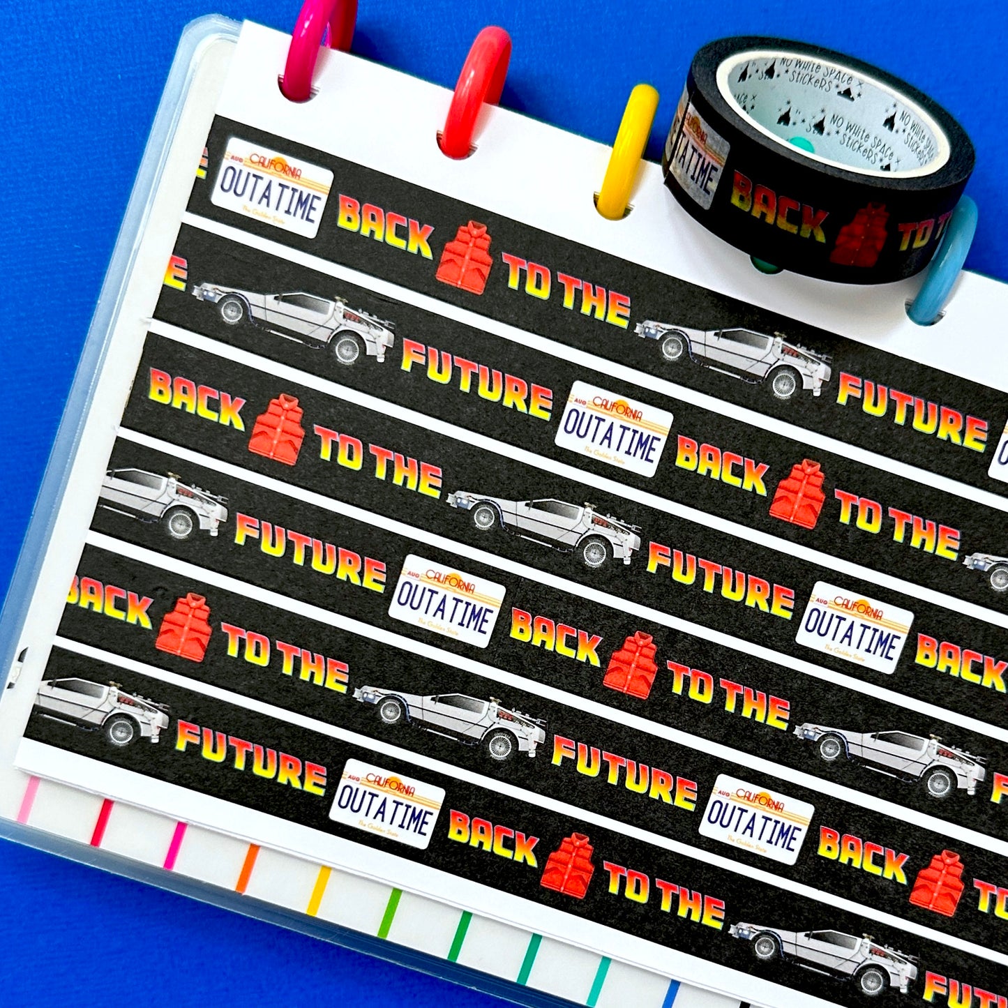 $1 DEAL! 15MM Washi Tape - Back --> Future (UNIVERSAL)