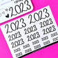 *OOPS* Journaling PAPER Stickers - Handlettered 2023