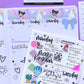 Journaling PAPER Stickers - Handlettered Park Days (EAST COAST)