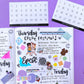 Journaling PAPER Stickers - Date Squares